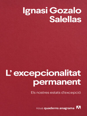 cover image of L'excepcionalitat permanent